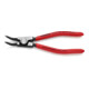 KNIPEX 46 31 A12 Sicherungsringzange für Außenringe auf Wellen 45° gewinkelt mit Kunststoff überzogen schwarz atramentiert 130 mm-3