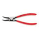 KNIPEX 46 31 A22 Borgveertang voor buitenringen op assen 45° schuin zwart geatramenteerd 185 mm