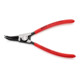 KNIPEX 46 31 A22 Sicherungsringzange für Außenringe auf Wellen 45° gewinkelt mit Kunststoff überzogen schwarz atramentiert 185 mm-1