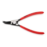 KNIPEX 46 31 A22 Sicherungsringzange für Außenringe auf Wellen 45° gewinkelt mit Kunststoff überzogen schwarz atramentiert 185 mm