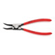 KNIPEX 46 31 A22 Sicherungsringzange für Außenringe auf Wellen 45° gewinkelt mit Kunststoff überzogen schwarz atramentiert 185 mm-4