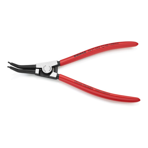 KNIPEX 46 31 A32 Borgveertang voor buitenringen op assen 45° schuin zwart geatramenteerd 210 mm