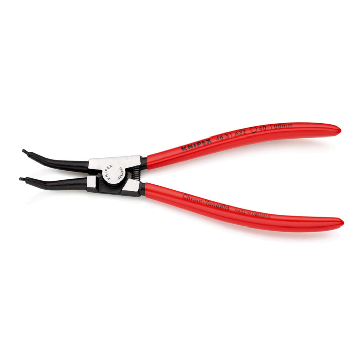KNIPEX 46 31 A32 Borgveertang voor buitenringen op assen 45° schuin zwart geatramenteerd 210 mm