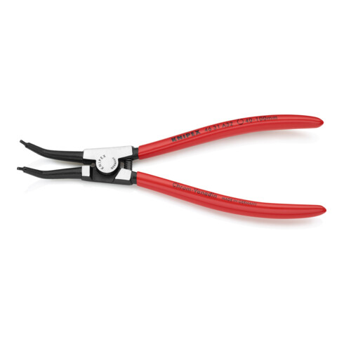 KNIPEX 46 31 A32 Sicherungsringzange für Außenringe auf Wellen 45° gewinkelt mit Kunststoff überzogen schwarz atramentiert 210 mm