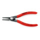 KNIPEX 48 11 J1 Präzisions-Sicherungsringzange für Innenringe in Bohrungen mit rutschhemmendem Kunststoff überzogen grau atramentiert 140 mm