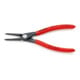 KNIPEX 48 11 J2 Präzisions-Sicherungsringzange für Innenringe in Bohrungen mit rutschhemmendem Kunststoff überzogen grau atramentiert 180 mm