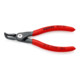 KNIPEX 48 21 J01 Präzisions-Sicherungsringzange für Innenringe in Bohrungen mit rutschhemmendem Kunststoff überzogen grau atramentiert 130 mm-1