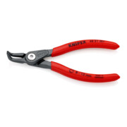 KNIPEX 48 21 J01 Präzisions-Sicherungsringzange für Innenringe in Bohrungen mit rutschhemmendem Kunststoff überzogen grau atramentiert 130 mm
