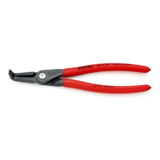 KNIPEX 48 21 J31 Präzisions-Sicherungsringzange für Innenringe in Bohrungen mit rutschhemmendem Kunststoff überzogen grau atramentiert 210 mm