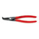 KNIPEX 48 21 J31 Präzisions-Sicherungsringzange für Innenringe in Bohrungen mit rutschhemmendem Kunststoff überzogen grau atramentiert 210 mm-1