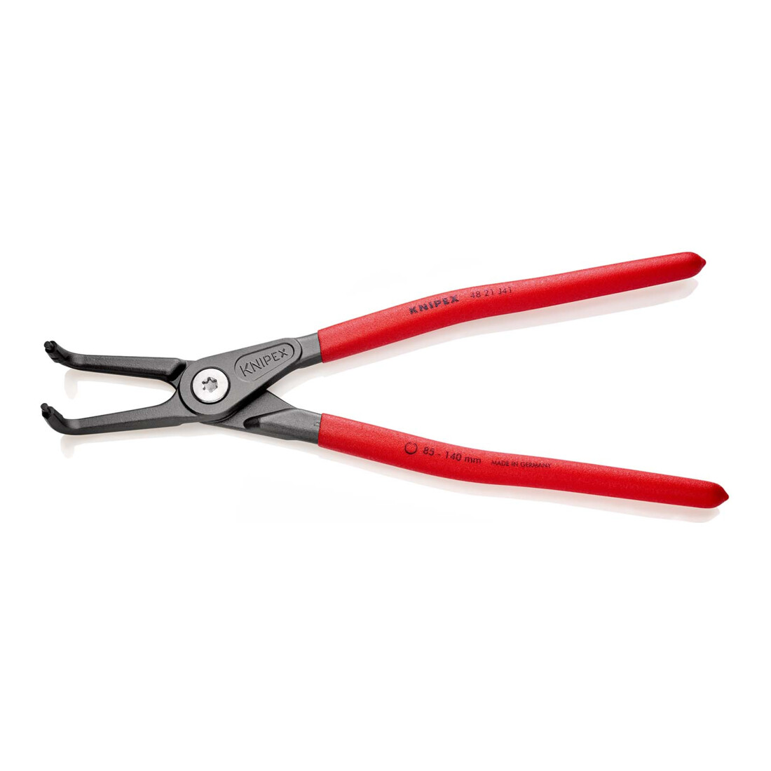 KNIPEX 48 21 J41 precisie-Borgveertang voor binnenringen in boringen grijs geatramenteerd 305 mm