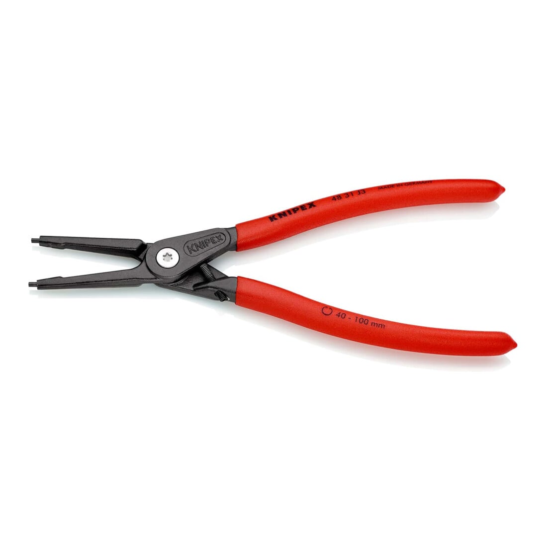 KNIPEX 48 31 J3 Precisie-Borgveertang voor binnenringen in boringen met overtrekbeveiliging grijs geatramenteerd 225 mm
