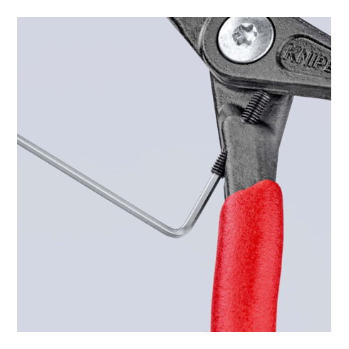 KNIPEX 48 41 J11 precisie-Borgveertang voor binnenringen in boringen grijs geatramenteerd 130 mm
