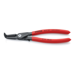 KNIPEX 48 41 J31 Präzisions-Sicherungsringzange für Innenringe in Bohrungen grau atramentiert 210 mm