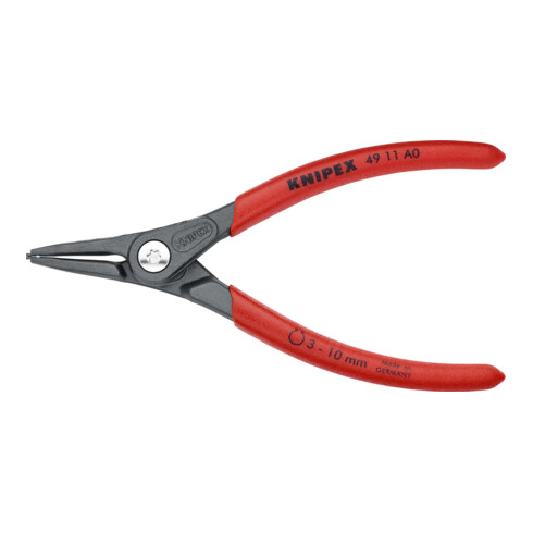 KNIPEX Präzisions-Sicherungsringzange für Außenringe auf Wellen grau atramentiert