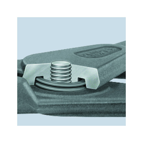 KNIPEX precisie borgveertang grijs geatramenteerd