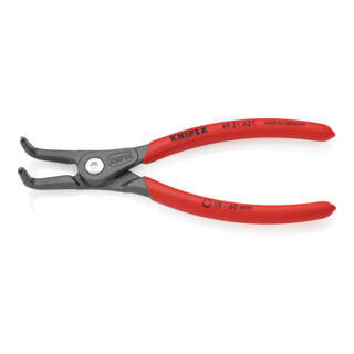 KNIPEX 49 21 A21 Präzisions-Sicherungsringzange für Außenringe auf Wellen grau atramentiert 165 mm