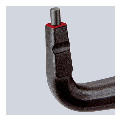 KNIPEX 49 21 A21 Präzisions-Sicherungsringzange für Außenringe auf Wellen mit rutschhemmendem Kunststoff überzogen grau atramentiert 165 mm