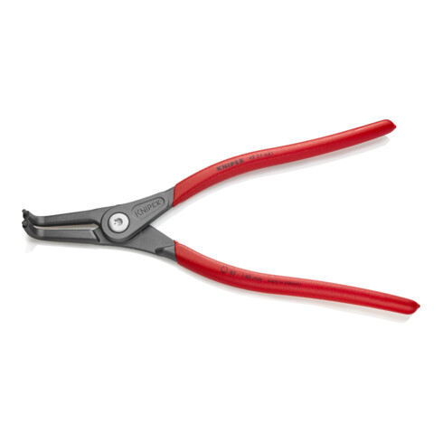 KNIPEX 49 21 A41 Präzisions-Sicherungsringzange für Außenringe auf Wellen mit rutschhemmendem Kunststoff überzogen grau atramentiert 305 mm