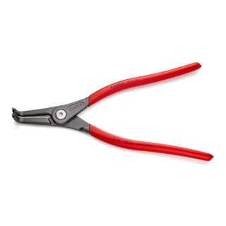 KNIPEX 49 21 A41 Präzisions-Sicherungsringzange für Außenringe auf Wellen mit rutschhemmendem Kunststoff überzogen grau atramentiert 305 mm