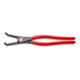 KNIPEX 49 21 A41 Präzisions-Sicherungsringzange für Außenringe auf Wellen mit rutschhemmendem Kunststoff überzogen grau atramentiert 305 mm