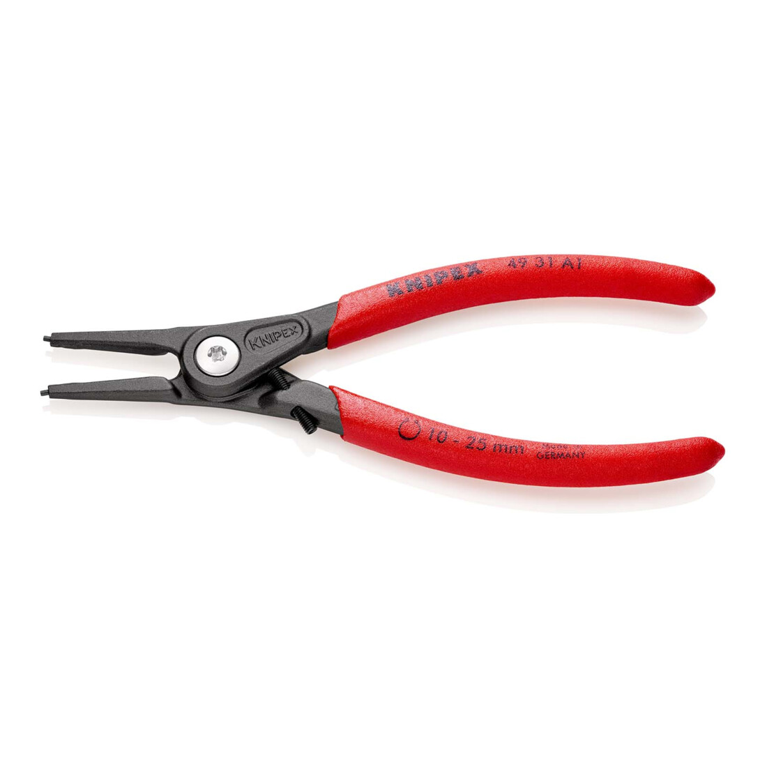 KNIPEX 49 31 A1 Precisie Borgveertang voor buitenringen op assen met overtrekbeveiliging grijs geatramenteerd 140 mm