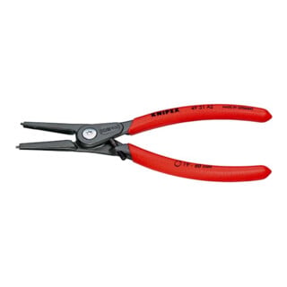 KNIPEX 49 31 A2 Präzisions-Sicherungsringzange für Außenringe auf Wellen mit Überdehnungsschutz mit rutschhemmendem Kunststoff überzogen grau atramentiert 180 mm