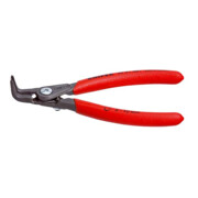KNIPEX 49 41 A01 Präzisions-Sicherungsringzange für Außenringe auf Wellen mit rutschhemmendem Kunststoff überzogen grau atramentiert 130 mm
