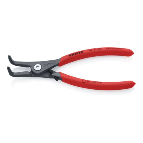 KNIPEX 49 41 A21 Precisie borgveertang voor buitenringen op assen grijs geatramenteerd 165 mm