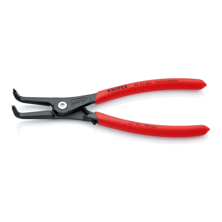 KNIPEX 49 41 A31 Precisie borgveertang voor buitenringen op assen grijs geatramenteerd 210 mm