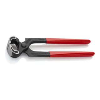 KNIPEX 50 01 225 Kneifzange mit Kunststoff überzogen schwarz atramentiert 225 mm