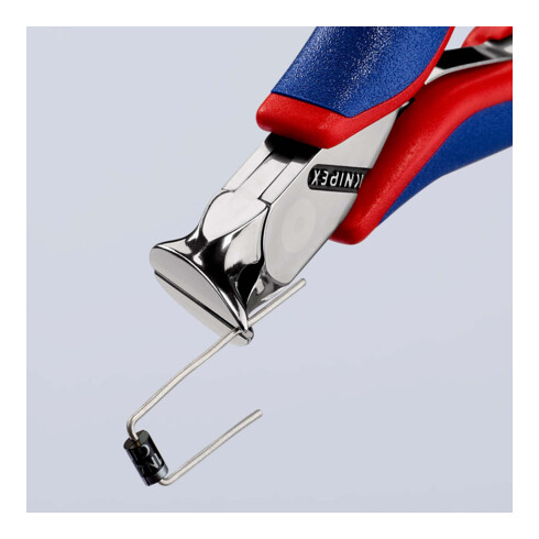 KNIPEX 62 12 120 Elektronik-Schrägschneider mit Mehrkomponenten-Hüllen 120 mm