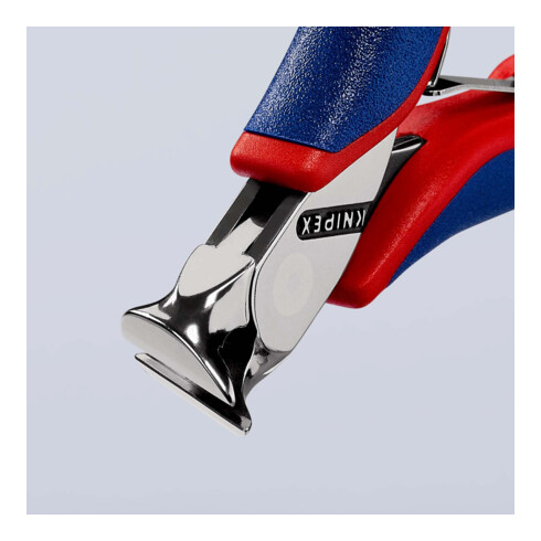 KNIPEX 62 12 120 Elektronik-Schrägschneider mit Mehrkomponenten-Hüllen 120 mm