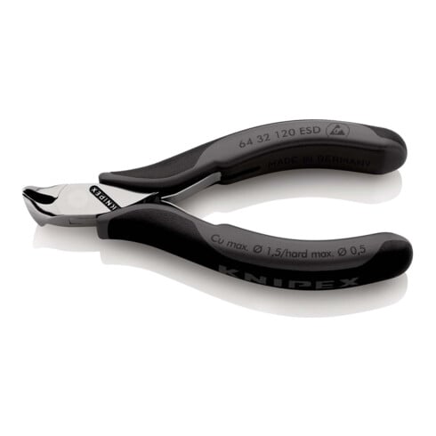 KNIPEX 64 32 120 ESD Elektronik-Vornschneider ESD mit Mehrkomponenten-Hüllen 120 mm