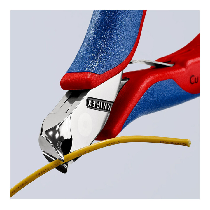 KNIPEX 64 42 115 Elektronik-Vornschneider mit Mehrkomponenten-Hüllen 115 mm