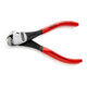 KNIPEX 67 01 160 Kraft-Vornschneider mit Kunststoff überzogen schwarz atramentiert 160 mm