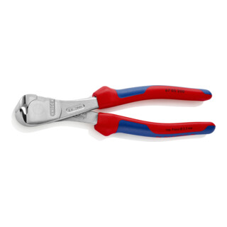 KNIPEX 67 05 160 Kraft-Vornschneider verchromt 160 mm