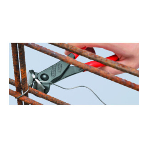 KNIPEX 68 01 160 EAN Vornschneider mit Kunststoff überzogen schwarz atramentiert 160 mm