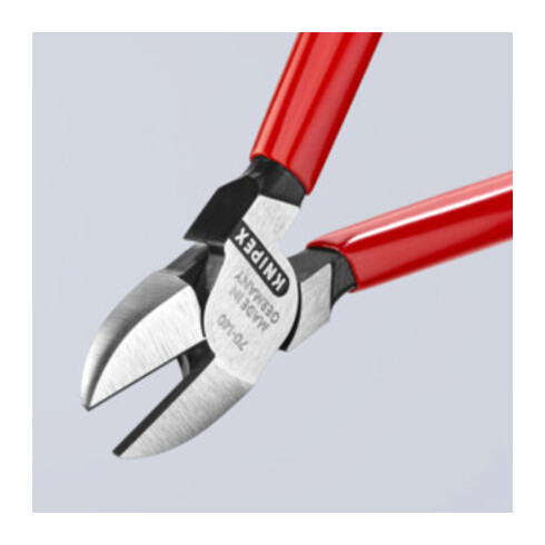 KNIPEX 70 01 140 EAN Seitenschneider mit Kunststoff überzogen schwarz atramentiert 140 mm