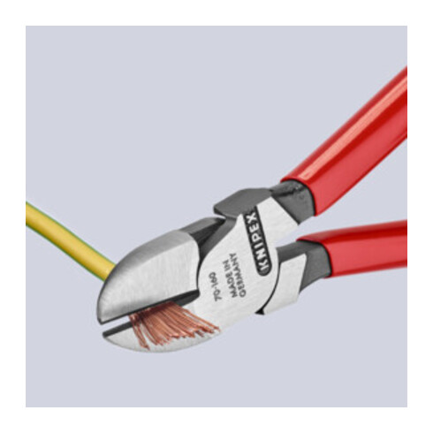 KNIPEX 70 01 160 EAN Seitenschneider mit Kunststoff überzogen schwarz atramentiert 160 mm