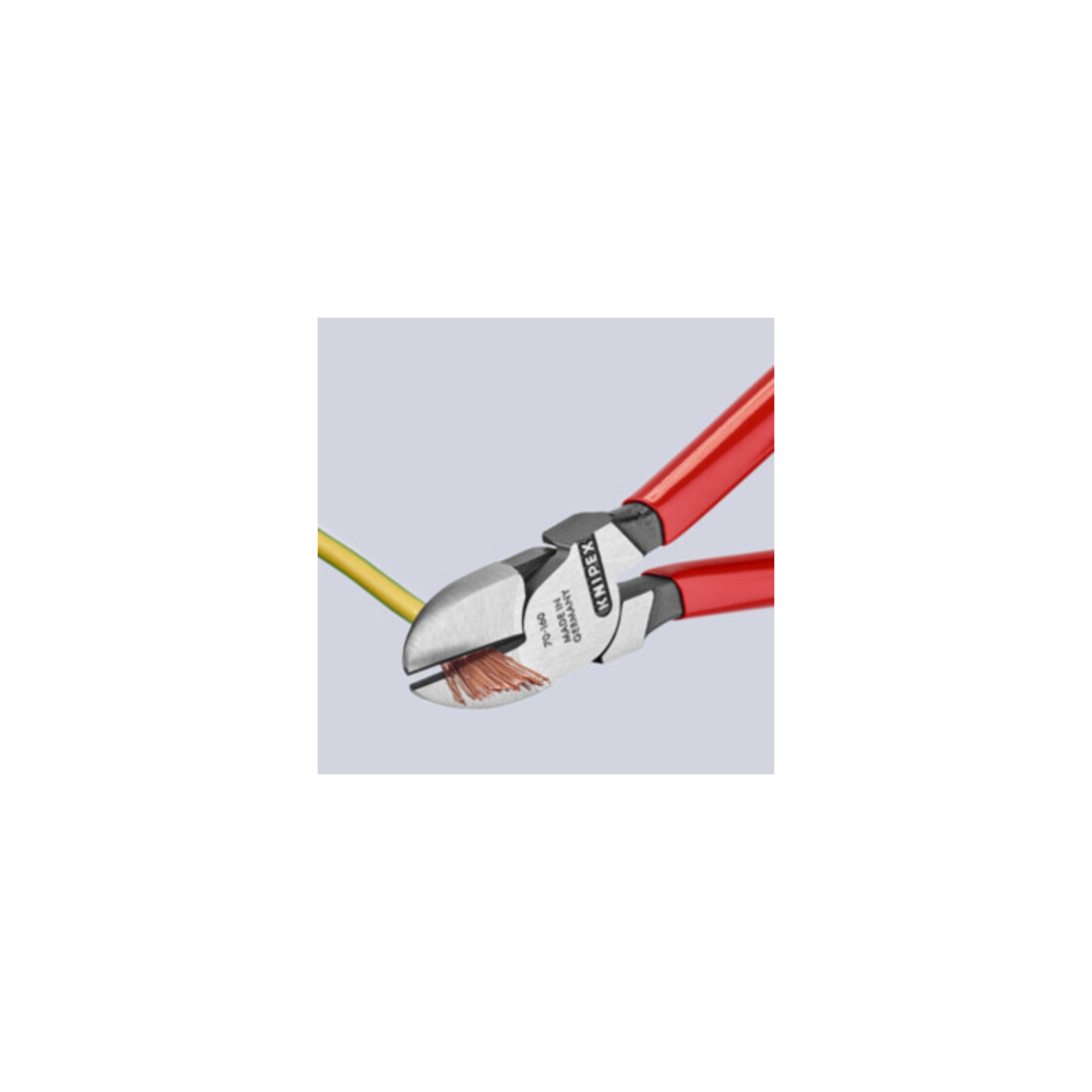 KNIPEX 70 01 160 EAN Seitenschneider mit Kunststoff überzogen schwarz atramentiert 160 mm