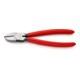 KNIPEX 70 01 180 EAN Seitenschneider mit Kunststoff überzogen schwarz atramentiert 180 mm