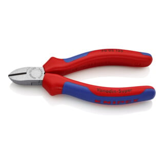 KNIPEX 70 02 125 Seitenschneider schwarz atramentiert 125 mm