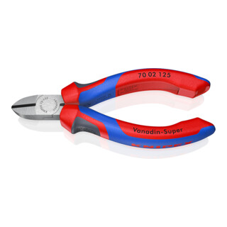 KNIPEX zijkniptang zwart geatramenteerd gepolijst met meer-componentengrepen