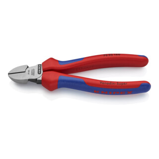 KNIPEX 70 02 160 Seitenschneider schwarz atramentiert 160 mm