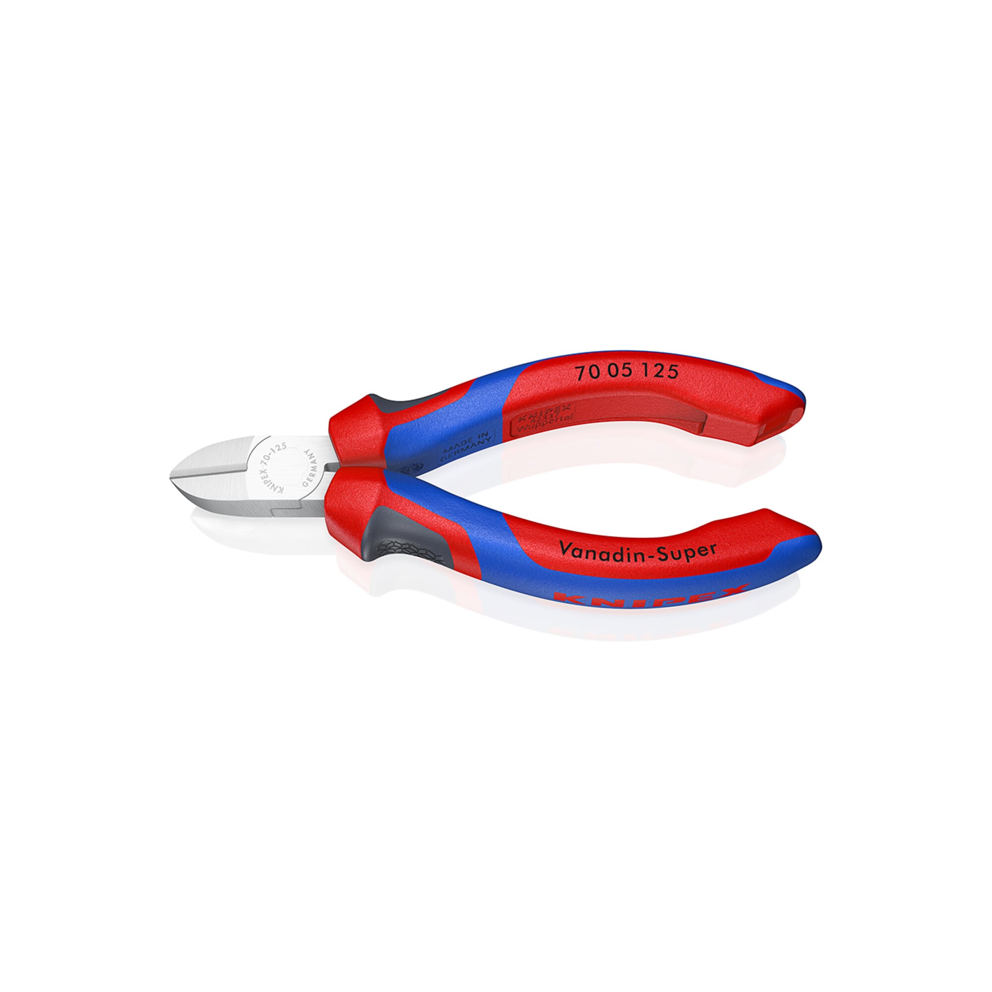 KNIPEX 70 05 125 Seitenschneider mit Comfort-Griffen verchromt 125 mm