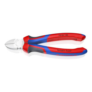 KNIPEX 70 05 180 Seitenschneider mit Comfort-Griffen verchromt 180 mm