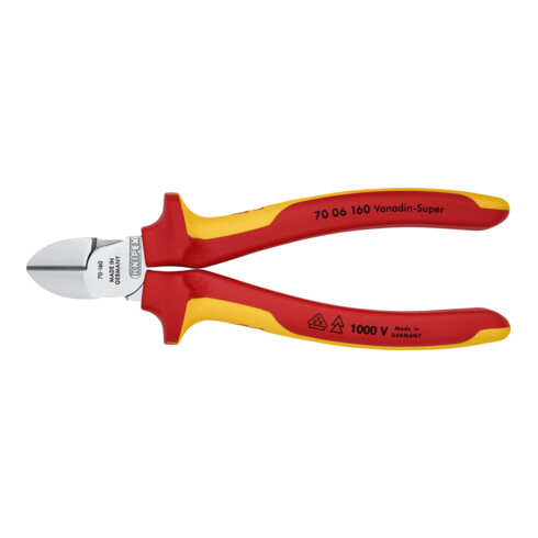 Knipex-Werk Seitenschneider isoliert, 160mm 70 06 160