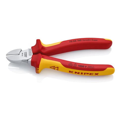 Knipex-Werk Seitenschneider isoliert, 160mm 70 06 160