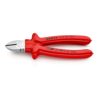 KNIPEX Zijsnijtang verchroomd 180mm gedompeld Geïsoleerd links